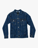 RVCA DAGGERS DENIM JACKET RAW BLUE