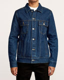 RVCA DAGGERS DENIM JACKET RAW BLUE