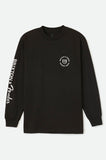 BRIXTON FENDER HIGHWAY L/S TEE BLACK